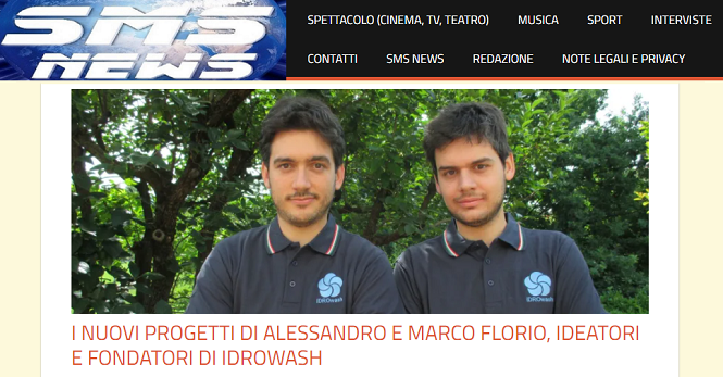 I nuovi progetti di Alessandro e Marco Florio, ideatori e fondatori di iDROwash Spettacolo musica sport