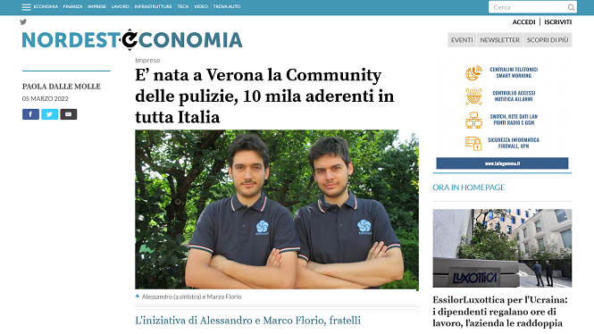 E’ nata a Verona la Community delle pulizie, 10 mila aderenti in tutta Italia