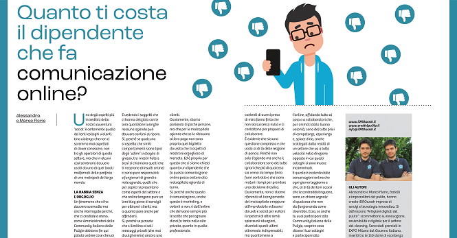 o26 Quanto ti costa il dipendente che fa comunicazione online