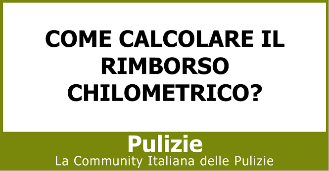 Come calcolare il rimborso chilometrico